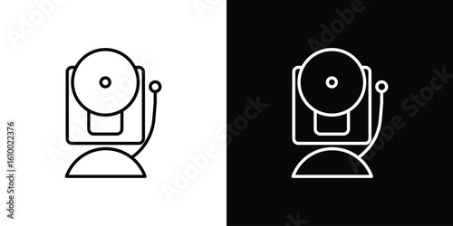 Bell school icon vectors - high quality black style vector icons