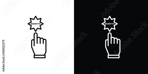 benefits icon vectors - high quality black style vector icons