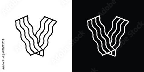 Bacon icon vectors - high quality black style vector icons