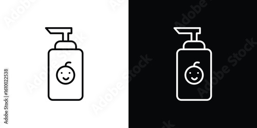 Baby shampoo icon vectors - high quality black style vector icons