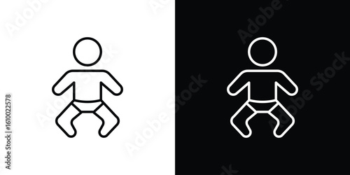 Baby icon vectors - high quality black style vector icons