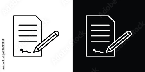 Agreement icon vectors - high quality black style vector icons