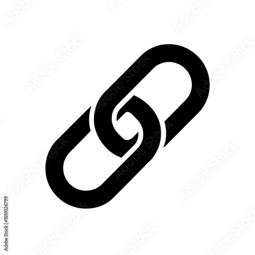 metal chain isolated on white