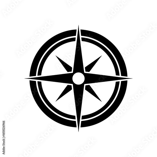 compass rose isolated on white
