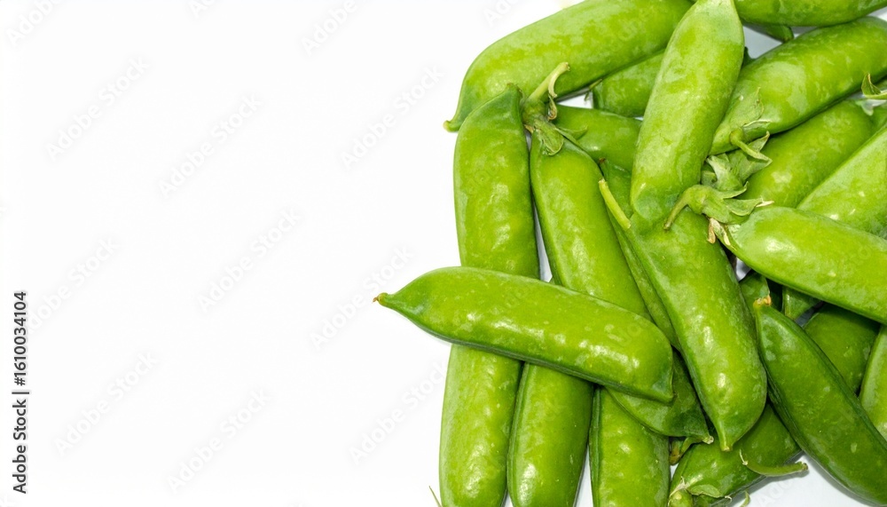 Fresh Green Sugar Snap Peas, Healthy Vegetable Harvest Fresh Green Sugar Snap Peas, Healthy Vegetable Harvest