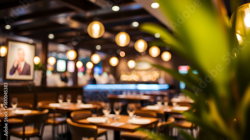 Abstract blur restaurant