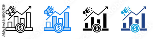 Promotion icon set multiple style collection