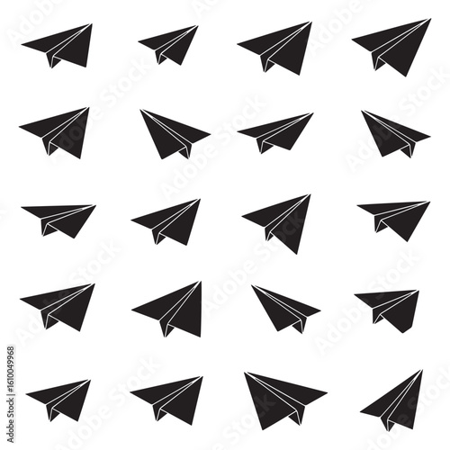 Free Download Animated Paper Airplane Vector Pattern Background with Dynamic Look - GFXLoad