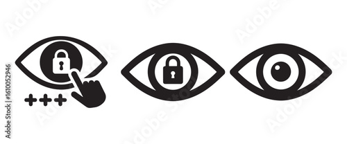 Cyber Security and Eye Scan Identity Verification Vectors