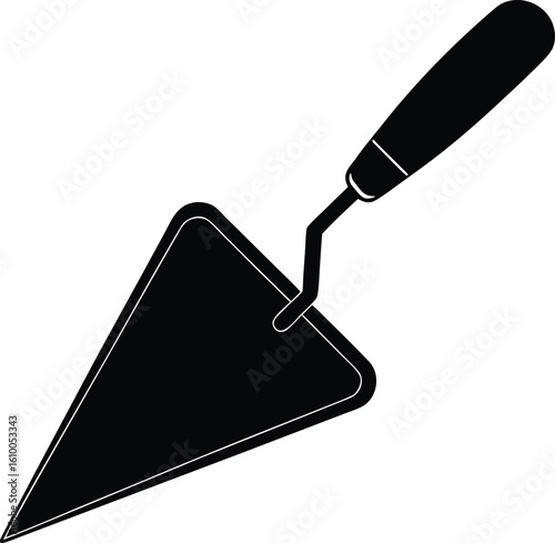 bricklayer s trowel on white background.eps