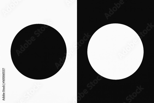 Line Tracing Worksheet - Solid Circle Shape Black and White Contrast for Kids