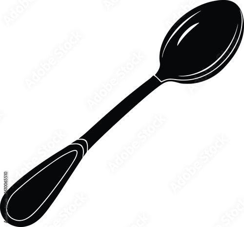 demitasse spoon on white background.eps