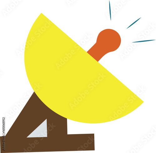 Simple Satellite Dish Icon Vector