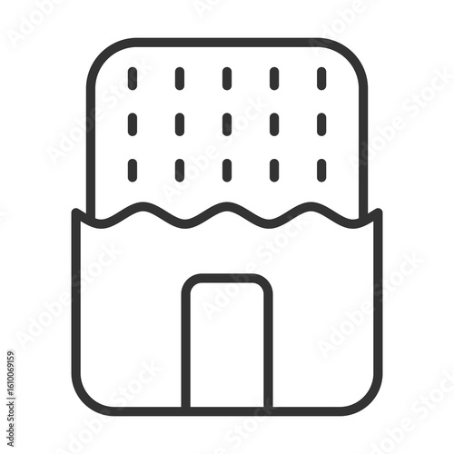 Hashbrown Icon Outline Style. Vector Illustration Design