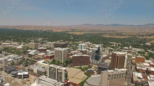 An aerial view of the boise idaho cityscape