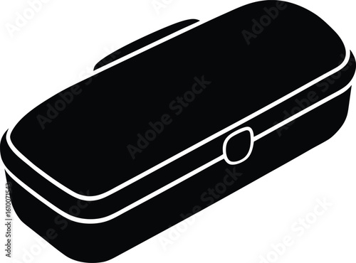 eyeglass case on white background.eps