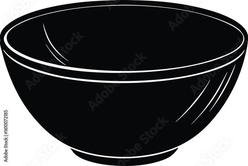 finger bowl on white background.eps