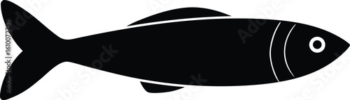 fish knife on white background.eps