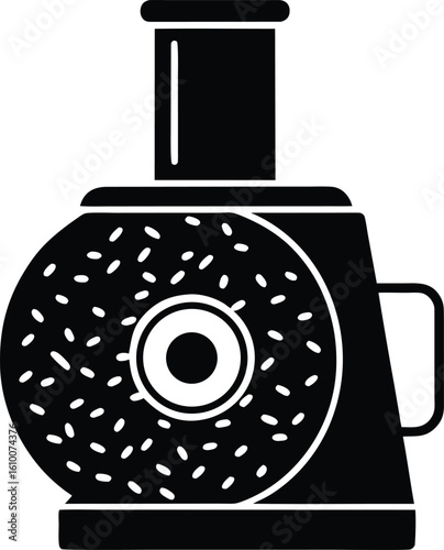 food processor shredding disc on white background.eps
