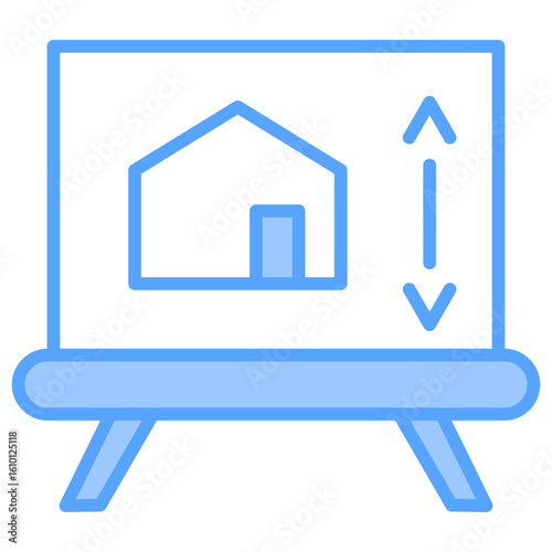Architectural Showcase Blue Icon