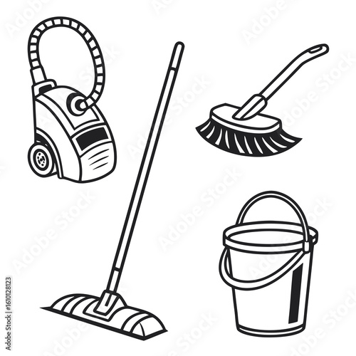 Cleaning tools vacuum broom mop bucket vacuum cleaner