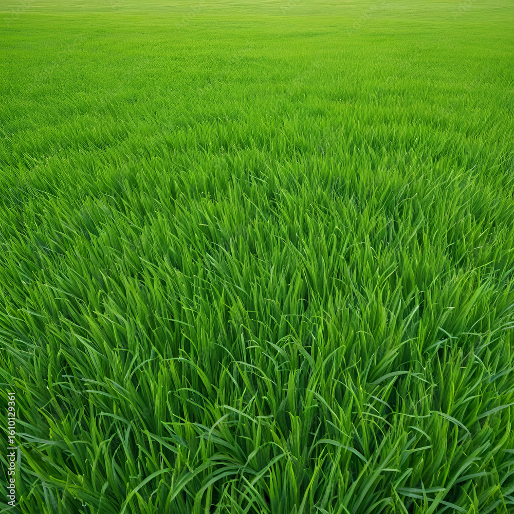 Obraz premium Lush green grass meadow background