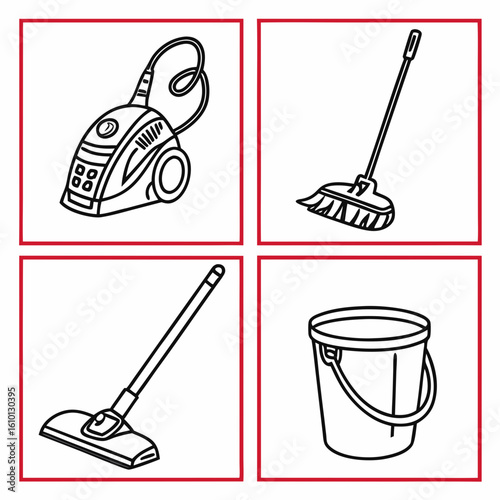 Cleaning tools vacuum broom mop bucket vacuum cleaner
