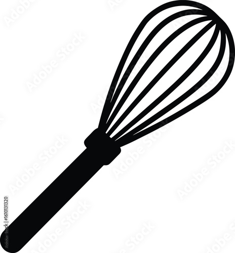 matcha whisk on white background.eps