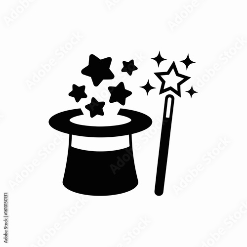 magic hat and magic wand