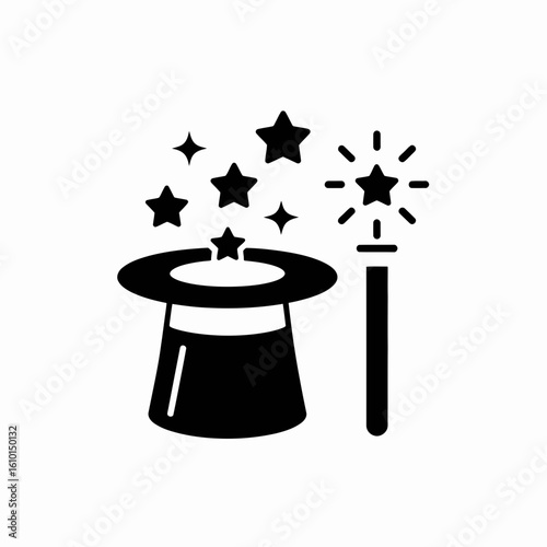 magic hat and magic wand