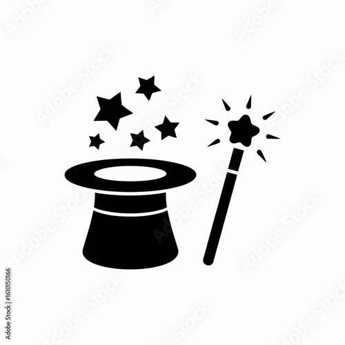 magic hat and wand