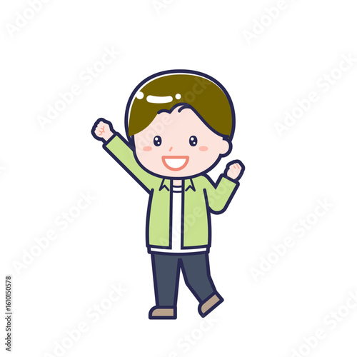 私服の10代／ななめ／男性 06