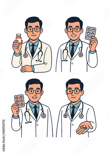 doctor holding medicine
