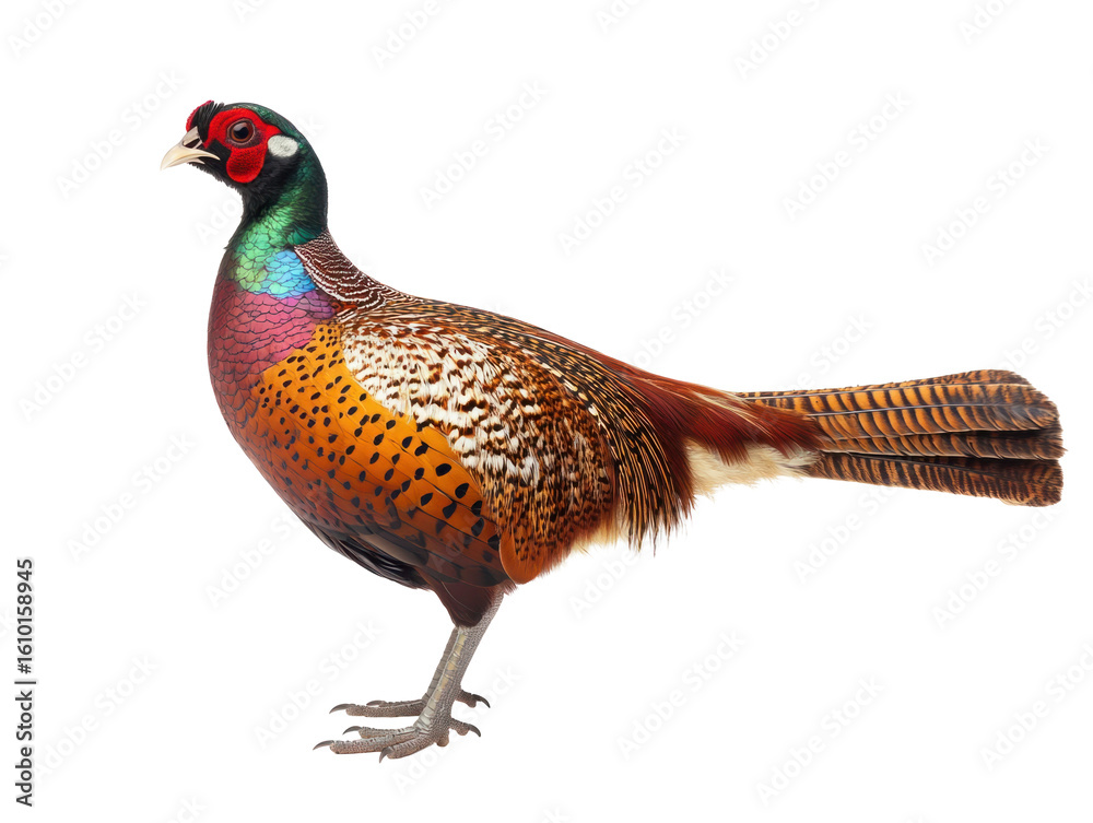 Fototapeta premium Colorful Pheasant Side Profile