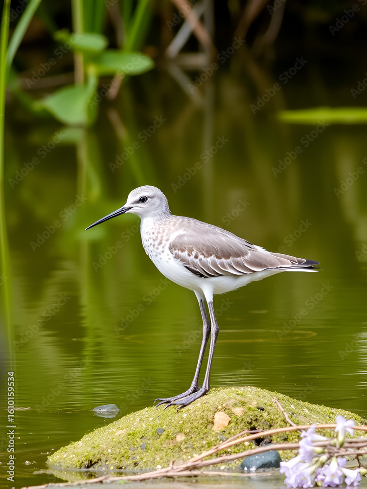 Naklejka premium Common greenshank (Tringa nebularia)