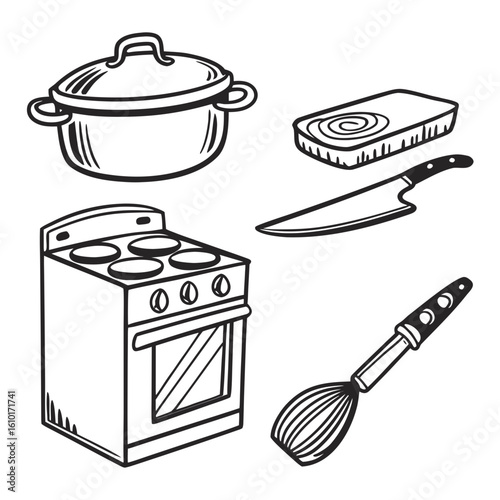 Kitchen Utensils and Appliances cooking stove