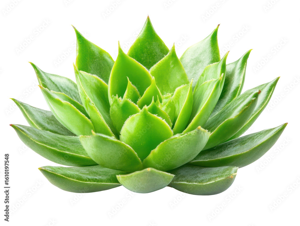 Fototapeta premium Green Succulent on Transparent Background