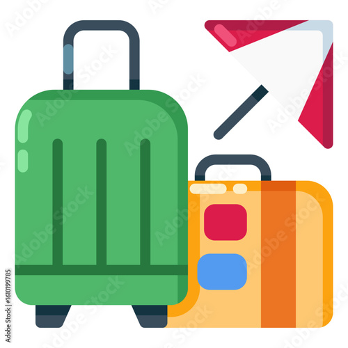 travel holiday suitcase icon vector illustration
