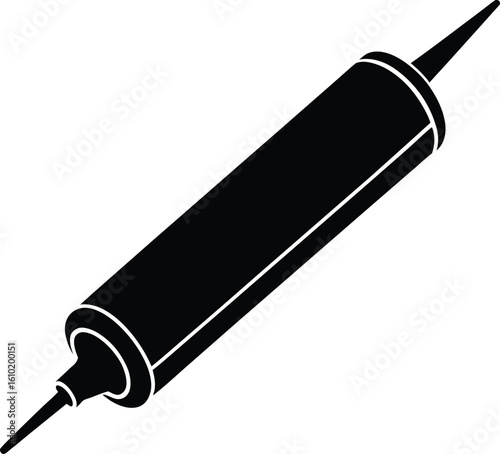 silicone sealant tube on white background.eps