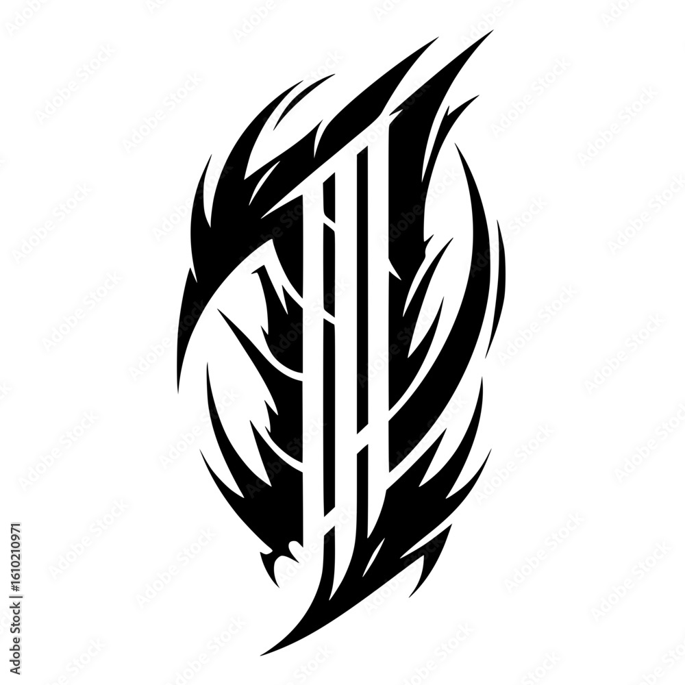 Obraz premium Blackmetal number one silhouette
