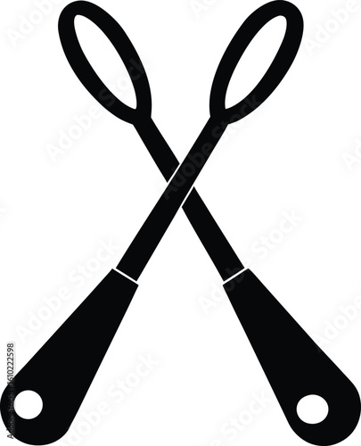 sugar tongs on white background.eps
