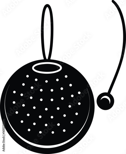 tea ball infuser on white background.eps