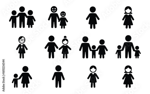 Family icon set