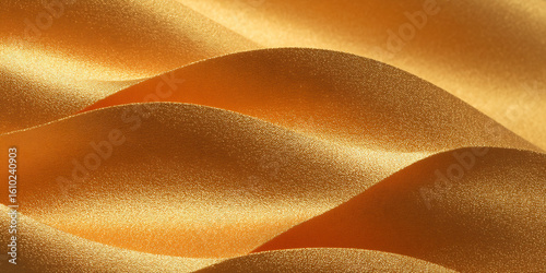 Elegant golden folds with matte texture