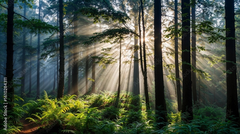 Fototapeta premium morning in the forest