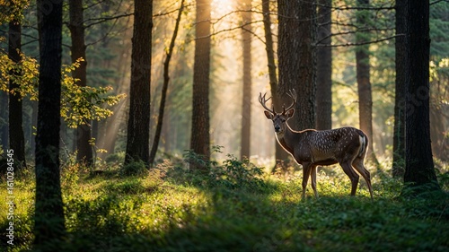 deer in the woods