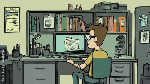 office worker in the office