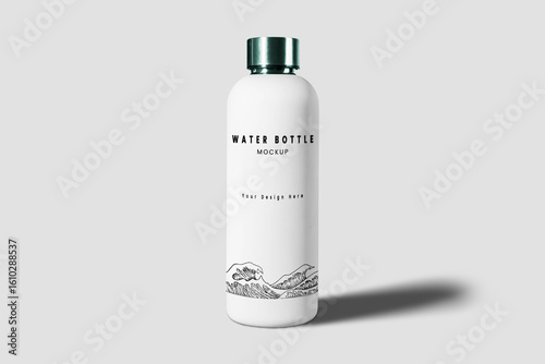 Water Vacuum Flask Bottle Mockup