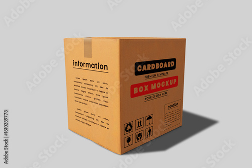 Cardboard Box Mockup