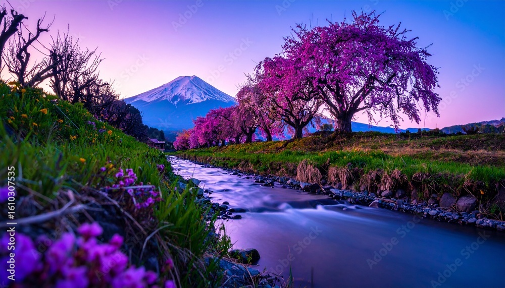 Obraz premium The gentle stream whispers secrets of the earth. 